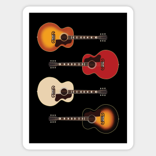 Jumbo Style Acoustic Guitar Pack Magnet